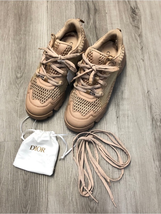 Dior Shoes - Dior Women's Sneakers in Light Beige Mesh & Leather